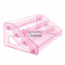 Suport pentru lacuri/ oje de unghii din acril cu 4 nivele STM01CC Roz Transparent